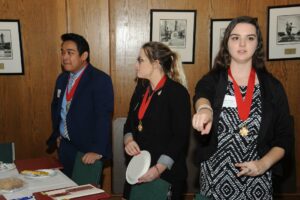 Student Laureates at lunch