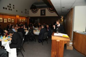 Student Laureates at lunch