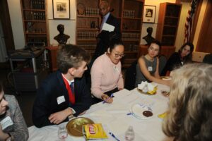 Student Laureates at lunch