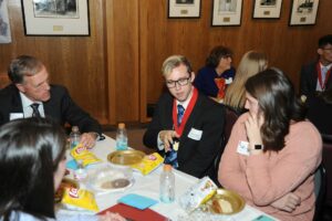 Student Laureates at lunch
