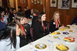 Student Laureates at lunch