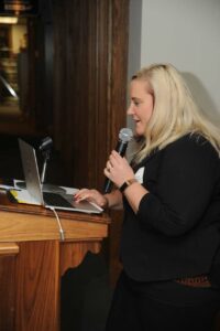 Lauren Davis at the Student Laureate luncheon